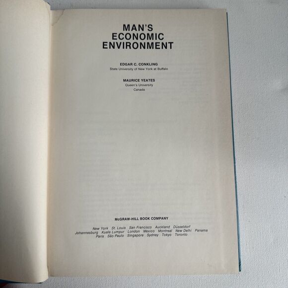 Mans Economic Environment 1976 Conkling Yeates - Picture 7 of 16